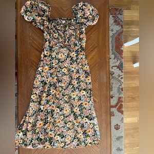 Dizzy Black and Orange Floral Dress